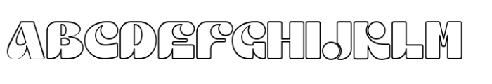 Kremola Outline Outline Font UPPERCASE