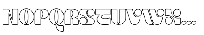 Kremola Outline Outline Font UPPERCASE