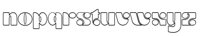Kremola Outline Outline Font LOWERCASE