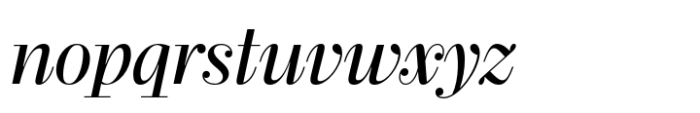 Kreol Display Regular Italic Font LOWERCASE