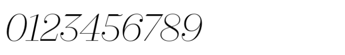 Kreol Display Thin Italic Font OTHER CHARS