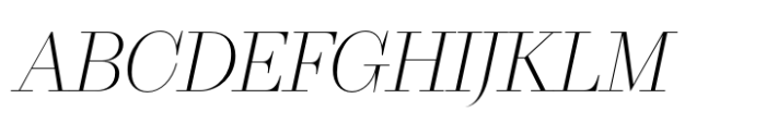 Kreol Display Thin Italic Font