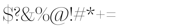 Kreol Display Thin Font OTHER CHARS