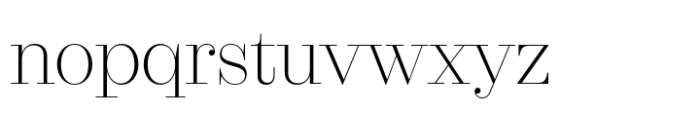 Kreol Display Thin Font LOWERCASE