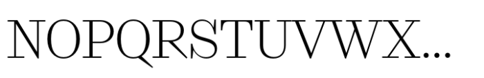 Kreol Standard Thin Font UPPERCASE