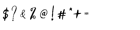 Kresipat Brush Regular Font OTHER CHARS