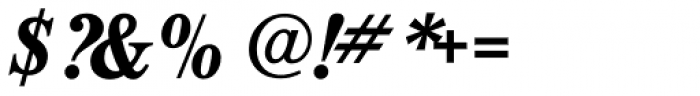Kresson Black Italic Font OTHER CHARS