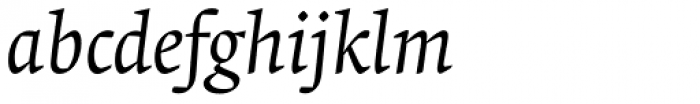 Krete Book Italic Font LOWERCASE