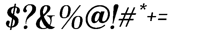 Krillas Italic Font OTHER CHARS