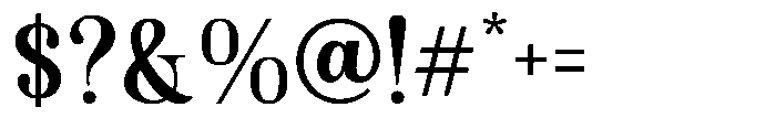 Krillas Regular Font OTHER CHARS