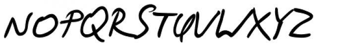 Kris Handwriting Pro Font UPPERCASE
