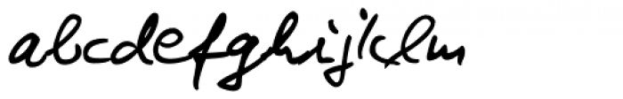 Kris Handwriting Pro Font LOWERCASE