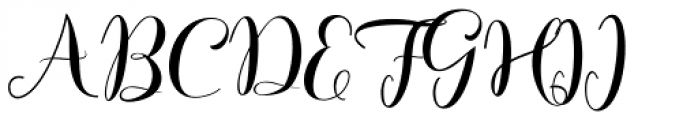 Kristalena Script Regular Font UPPERCASE