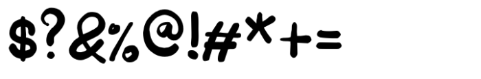 Kritzel Bold Font OTHER CHARS