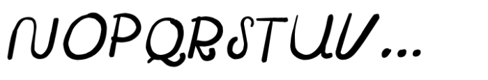 Kritzel Italic Font UPPERCASE