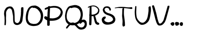 Kritzel Regular Font UPPERCASE