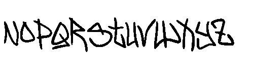 Kroasline Graffiti Font LOWERCASE