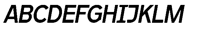Krochi Italic Font UPPERCASE