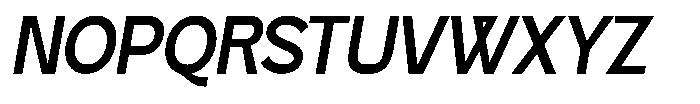 Krochi Italic Font UPPERCASE
