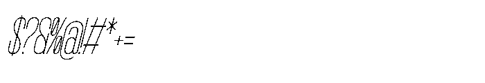 Krogad Italic Font OTHER CHARS