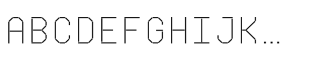 Krom Mono Extra Light Font LOWERCASE