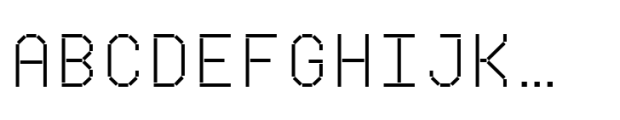 Krom Mono Regular Font LOWERCASE