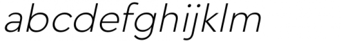 Krong Extra Light Italic Font LOWERCASE