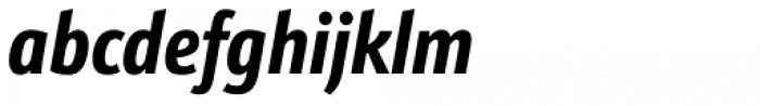 Kronos Sans Pro Compressed Bold Italic Font LOWERCASE