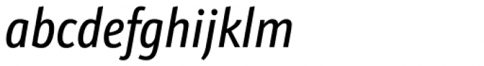 Kronos Sans Pro Compressed Italic Font LOWERCASE