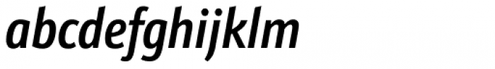 Kronos Sans Pro Compressed Medium Italic Font LOWERCASE