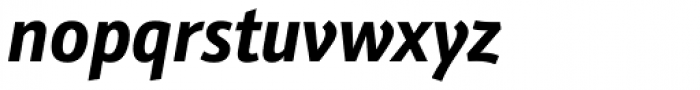 Kronos Sans Pro Condensed Bold Italic Font LOWERCASE