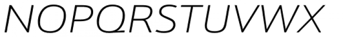 Kronos Sans Pro Expand Thin Italic Font UPPERCASE
