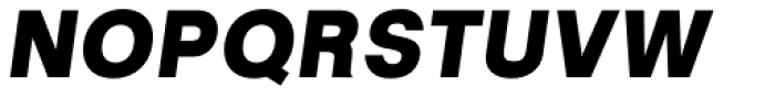 Kropotkin Std 43 Black Oblique Font UPPERCASE