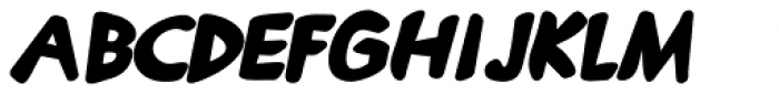 Kruede Bold Oblique Font UPPERCASE