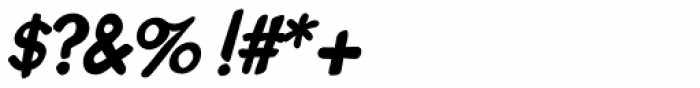 Kruede Regular Oblique Font OTHER CHARS