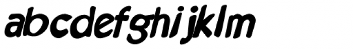 Kruede Regular Oblique Font LOWERCASE