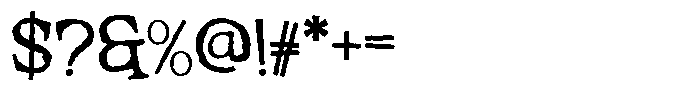 Krull Morgh Font OTHER CHARS