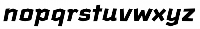 Krupkrop Bold Italic Font LOWERCASE