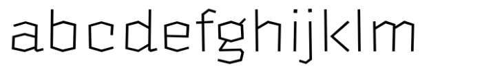 Krupkrop Extra Light Font LOWERCASE