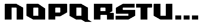 Kryvion Black Sharp Font LOWERCASE