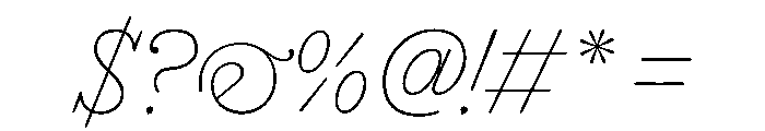 KronikAntik Italic Instance Font OTHER CHARS
