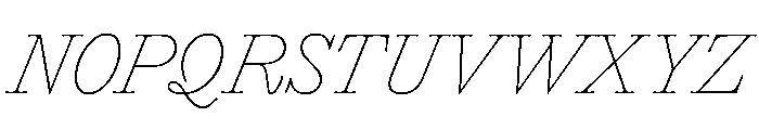 KronikAntik Italic Instance Font UPPERCASE