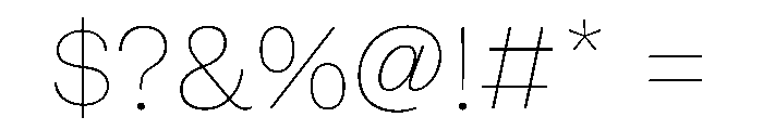 KronikGrotesk Regular Instance Font OTHER CHARS