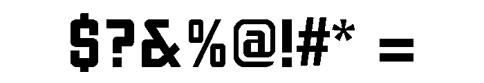 Kraftwerk Regular Font OTHER CHARS