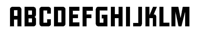Kraftwerk Regular Font UPPERCASE