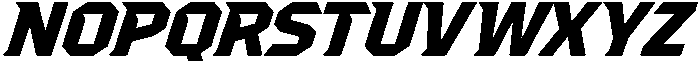 KSN IRONKLAW Slant Bold otf (700) Font LOWERCASE