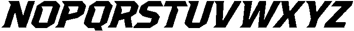 KSN IRONKLAW Slant Regular otf (400) Font LOWERCASE