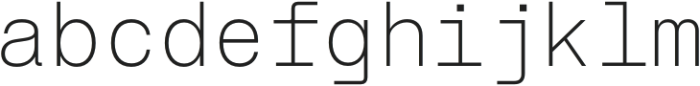 KT Lolito Mono Light otf (300) Font LOWERCASE