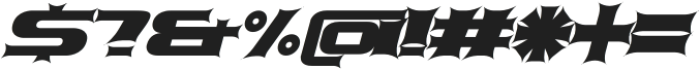 KT Servis v2 Experiment Slanted otf (400) Font OTHER CHARS