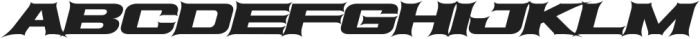 KT Servis v2 Experiment Slanted otf (400) Font UPPERCASE